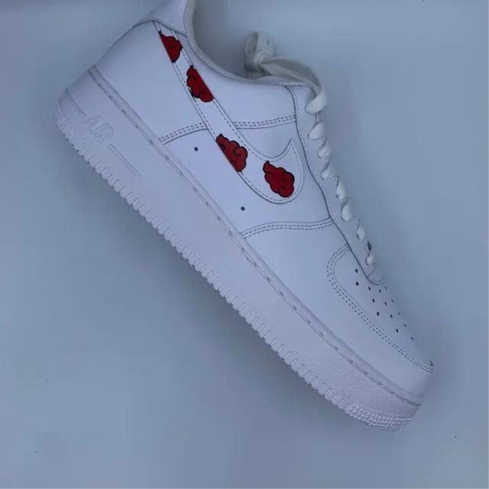 Cartoon Red Cloud  Custom Sneakers Air Force 1