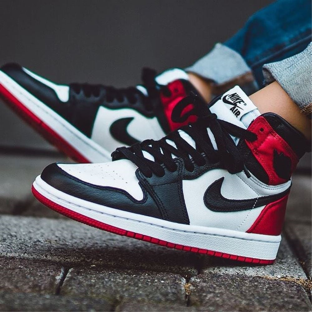 Red Black Sneakers Custom Air Jordan 1