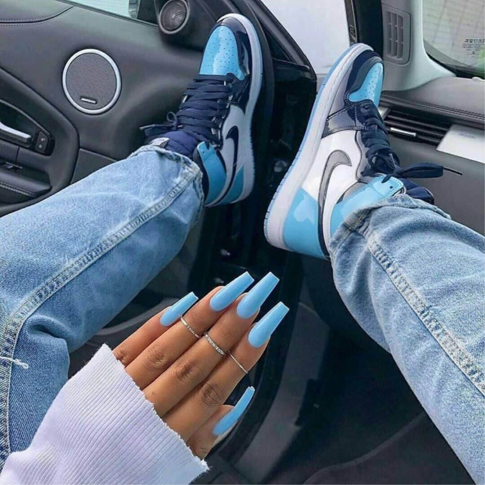 Blue Chill Sneakers Custom Air Jordan 1