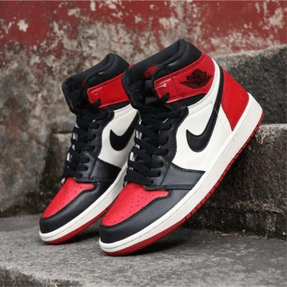 Red Black Sneakers Custom Air Jordan 1