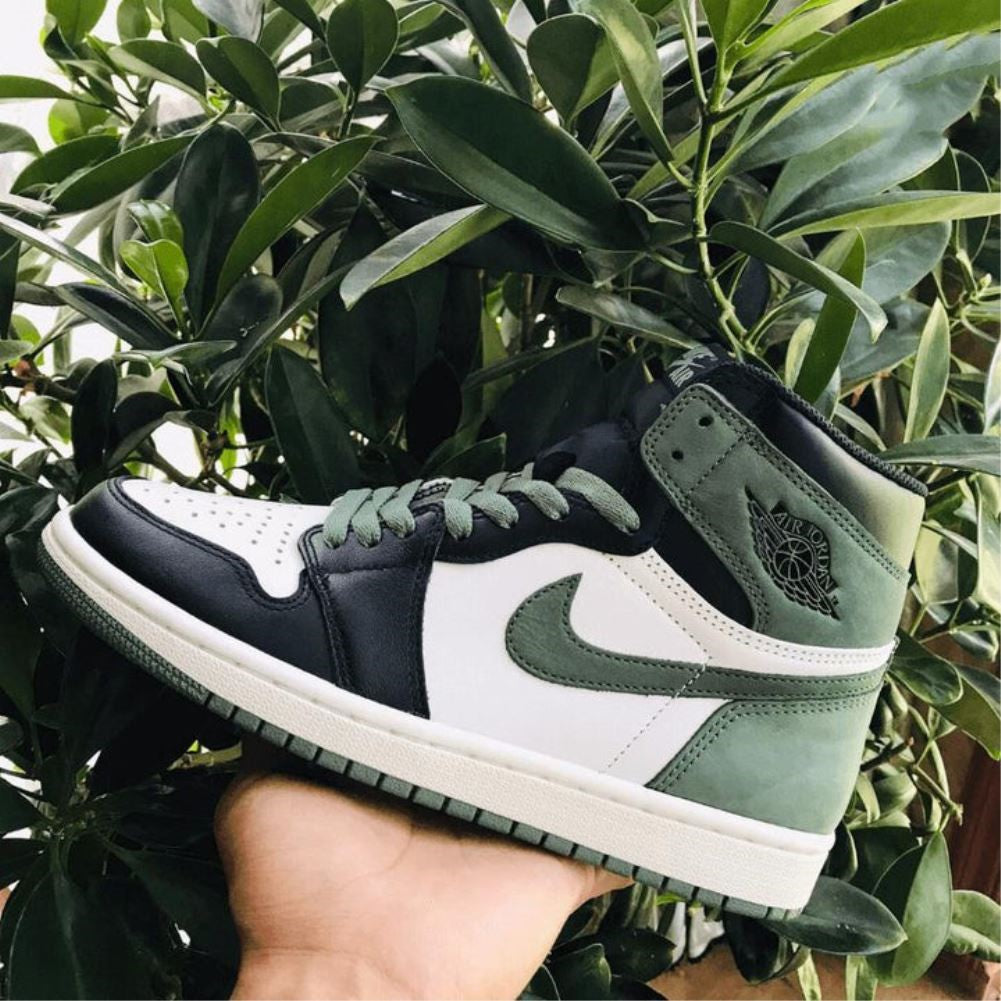 Dark Green Sneakers Custom Air Jordan 1