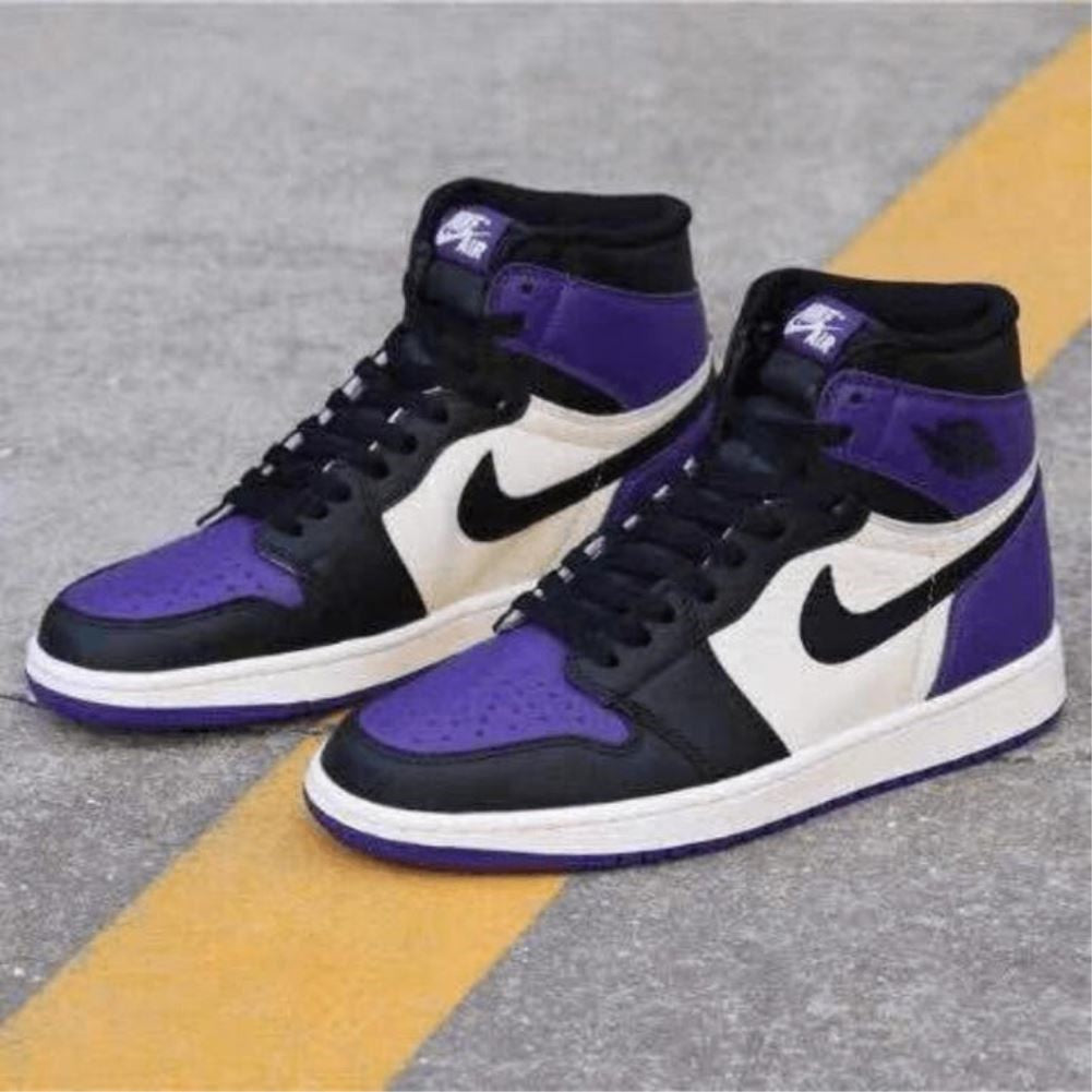 Purple Black Sneakers Custom Air Jordan 1