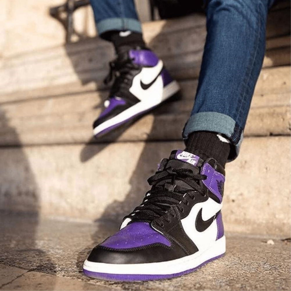 Purple Black Sneakers Custom Air Jordan 1