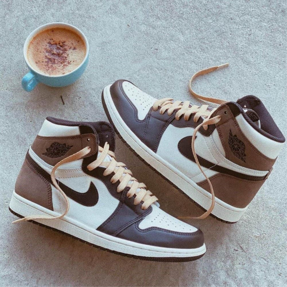 Mocha Brown Sneakers Custom Air Jordan 1