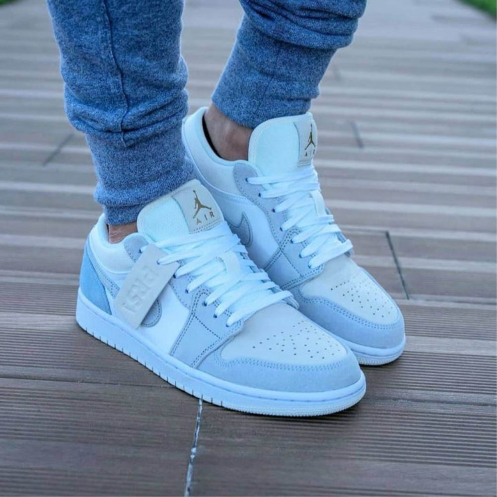 Soft Blue Sneakers Custom Air Jordan 1 Low