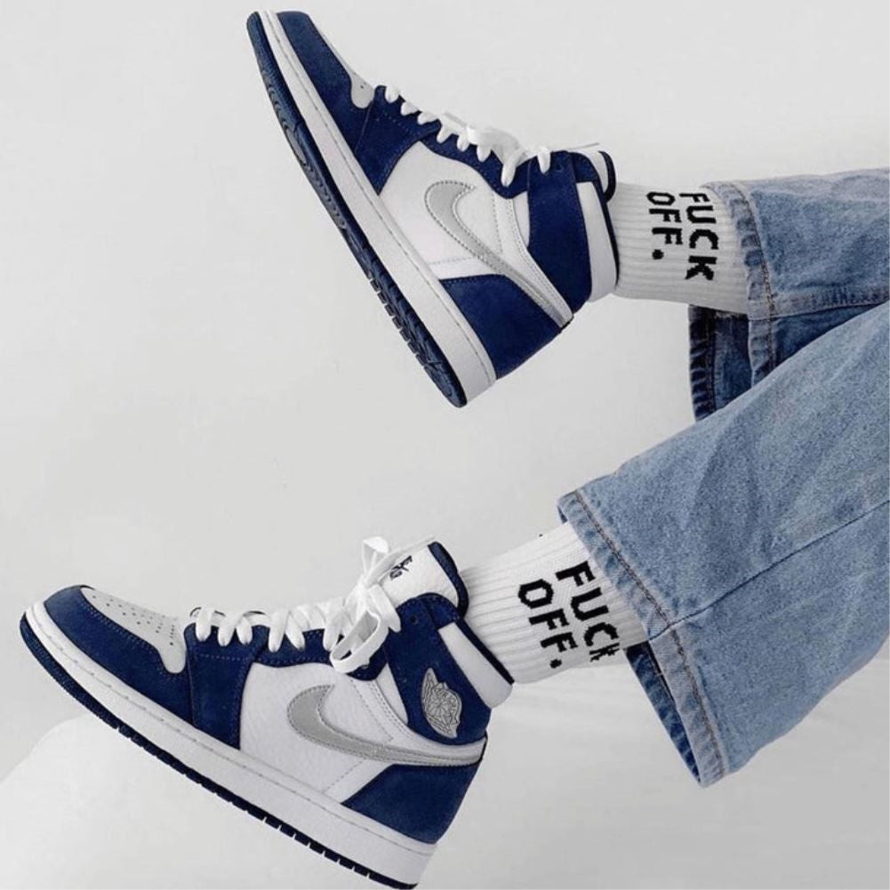 Navy Blue Sneakers Custom Air Jordan 1