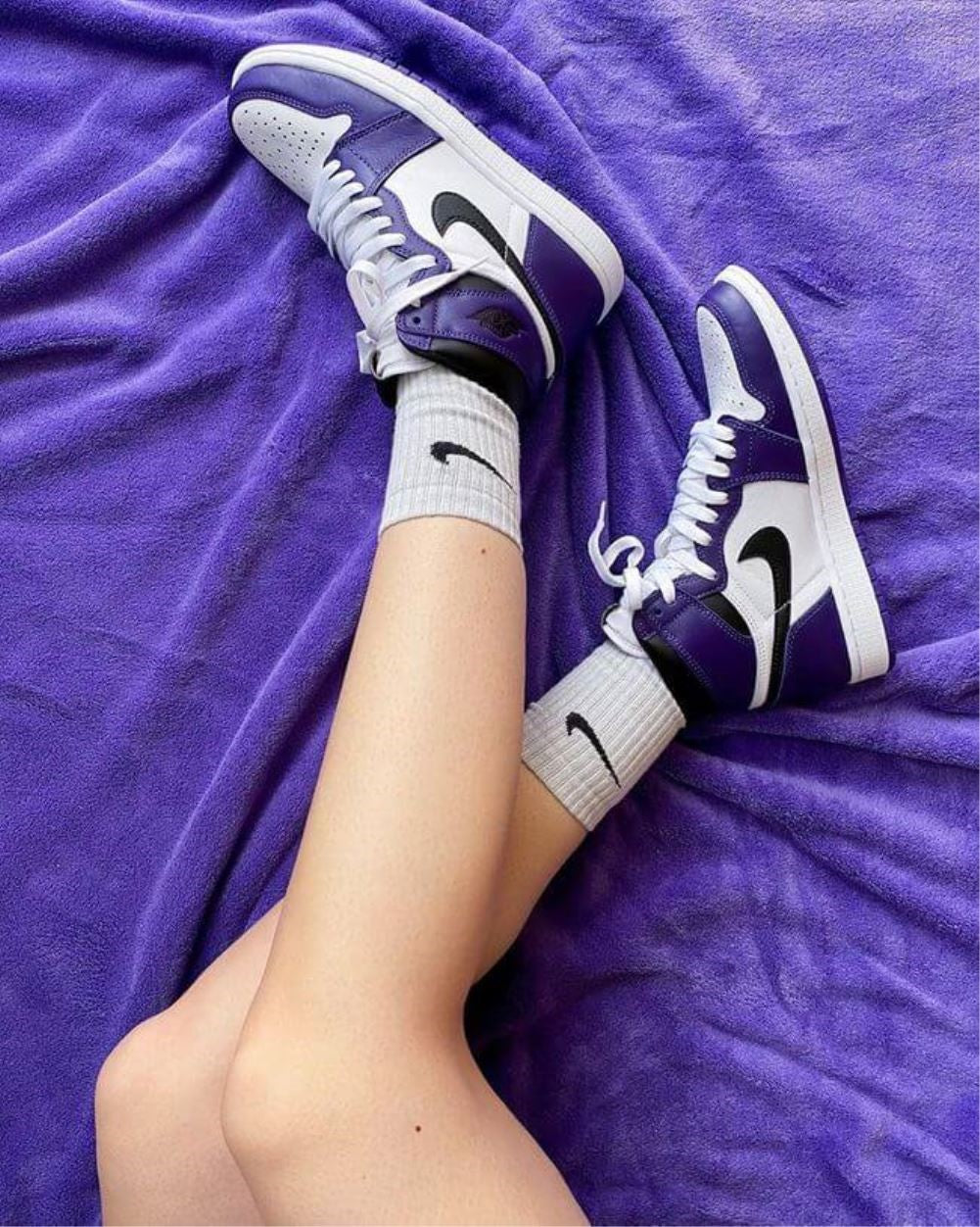 Dark Purple Sneakers Custom Air Jordan 1