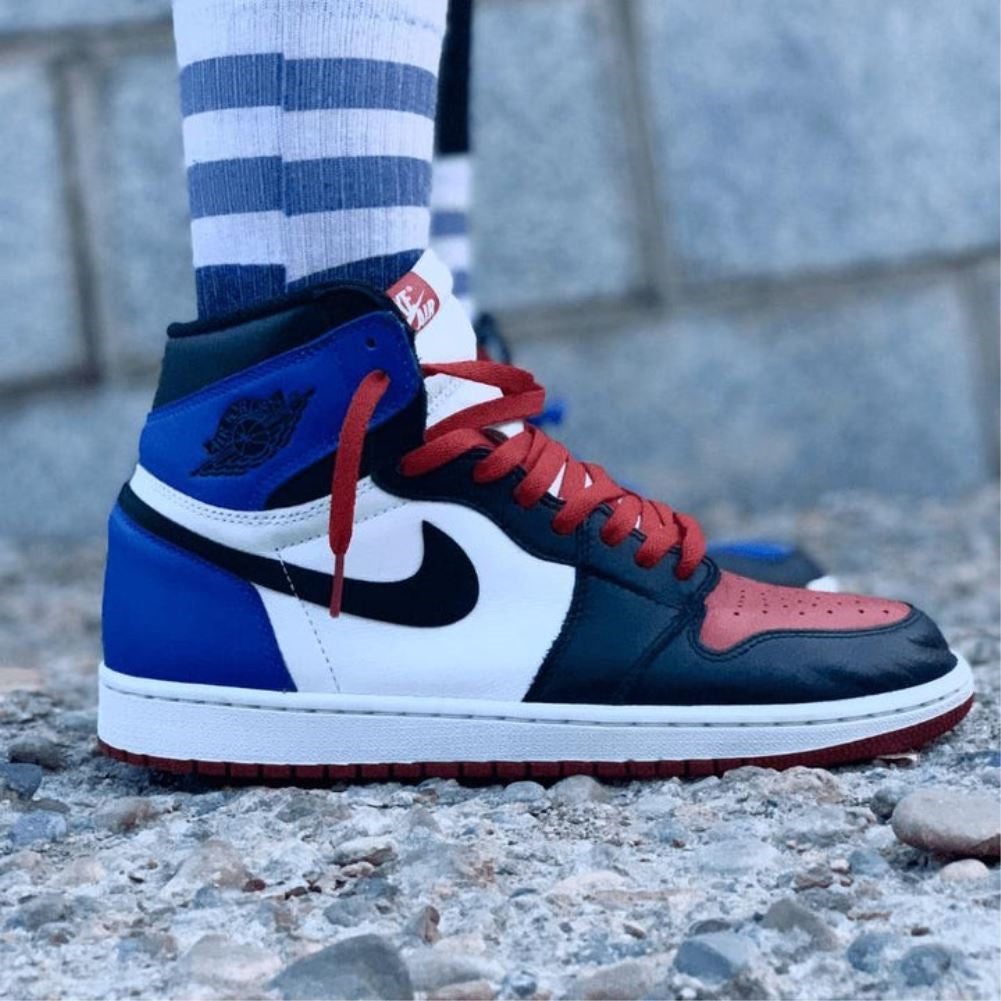 Blue Red Sneakers Custom Air Jordan 1