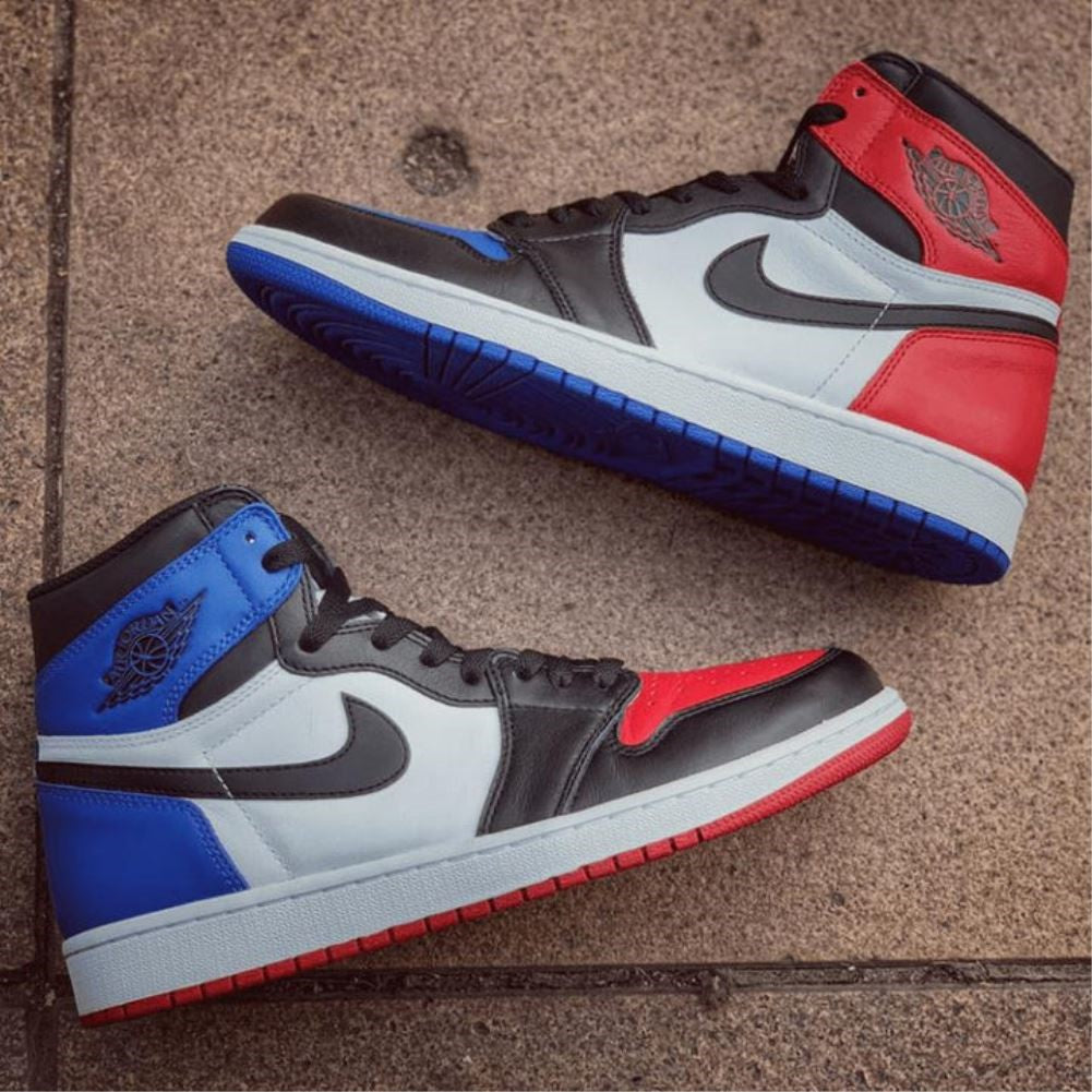 Blue Red Sneakers Custom Air Jordan 1