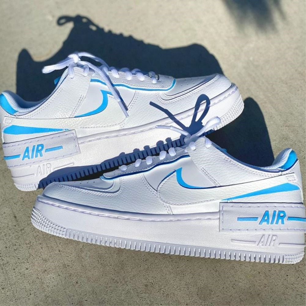 Blue Shadow Custom Sneakers Air Force 1