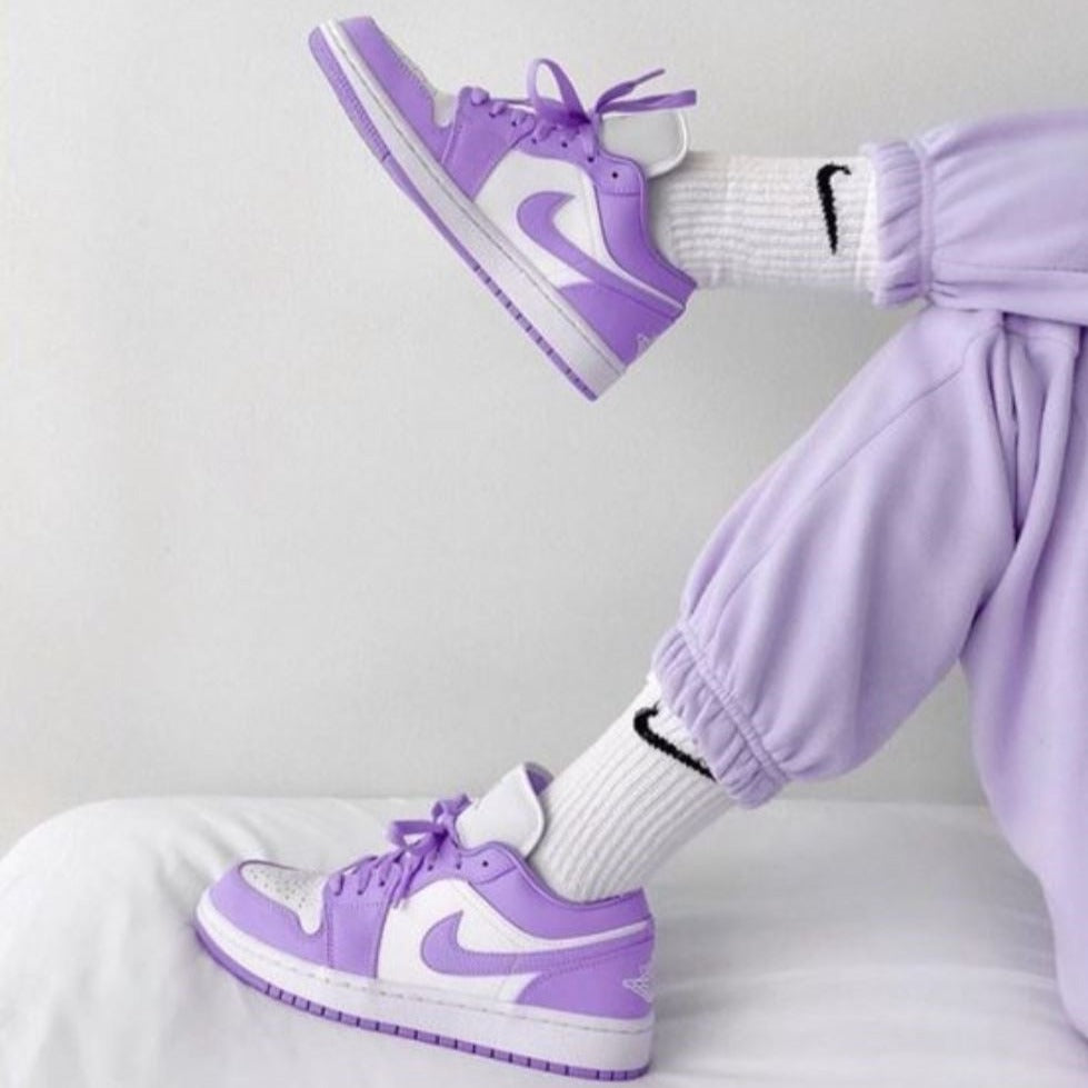 Violet Purple Sneakers Custom Air Jordan 1 Low