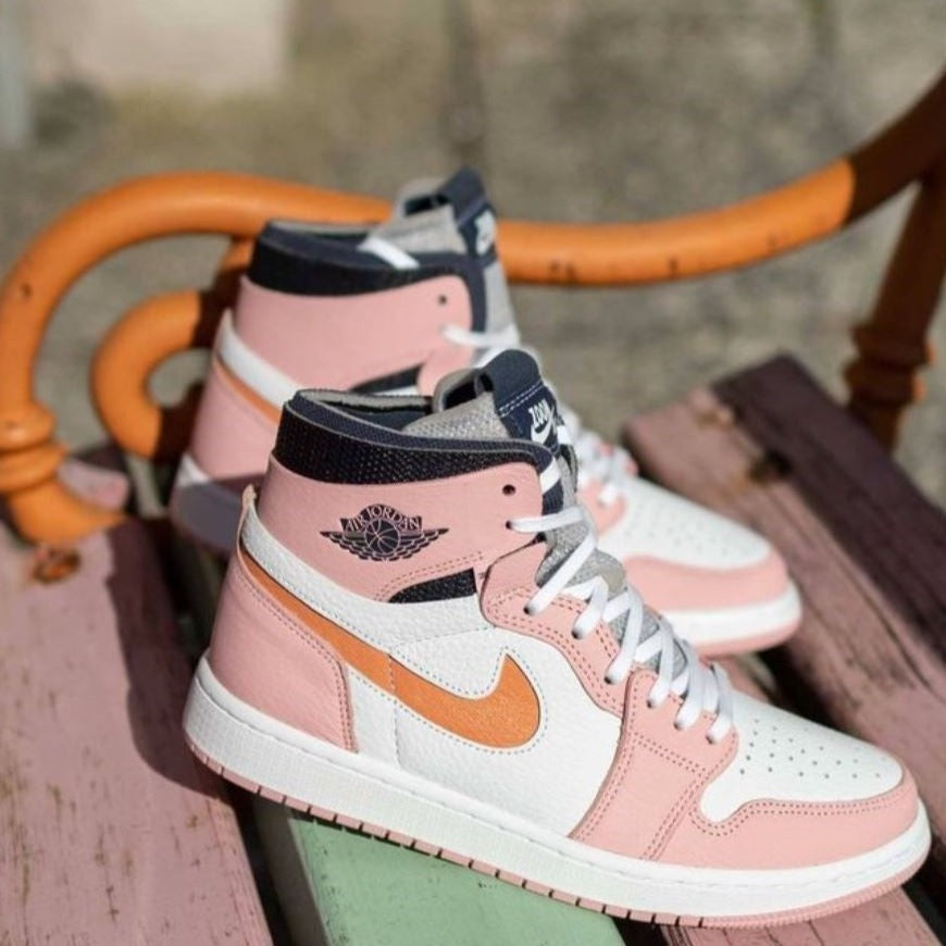 Pink Orange Custom Air Jordan 1