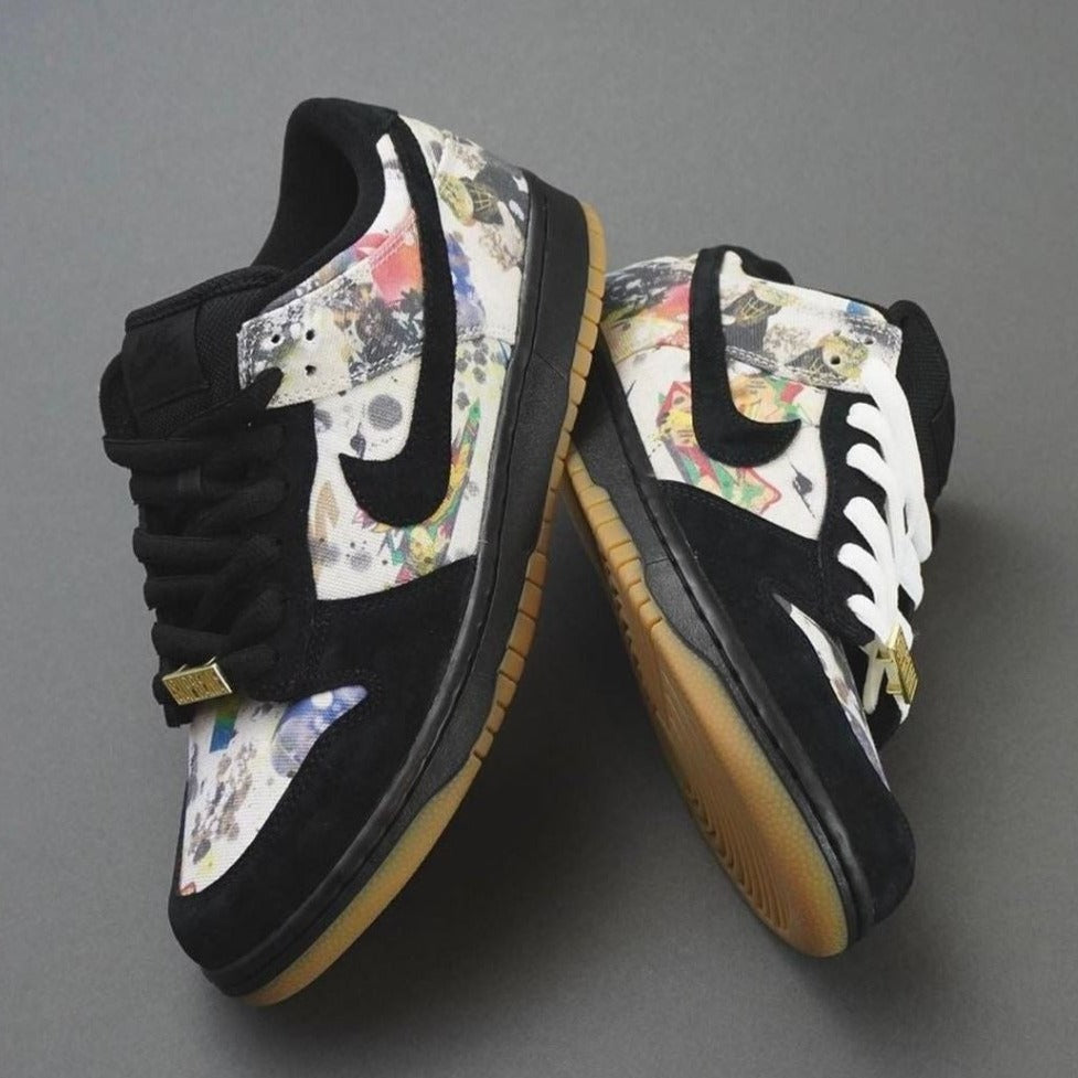 Black Velvet Print Custom Sneakers Dunk