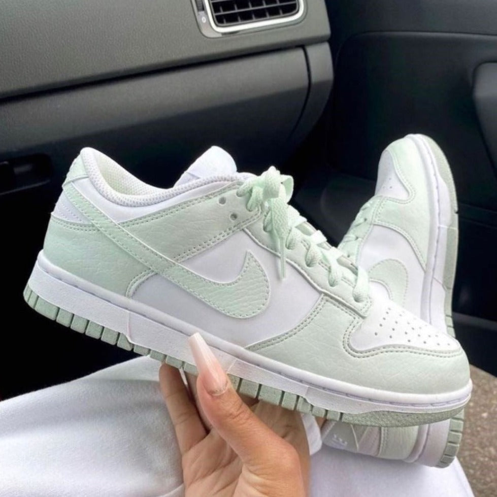 Soft Green Sneakers Custom Dunk