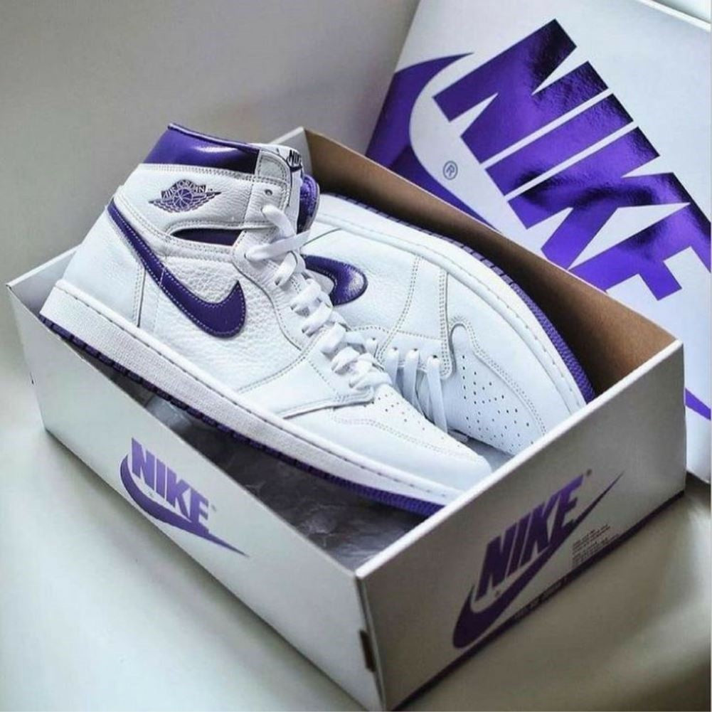 Court Purple Sneakers Custom Air Jordan 1