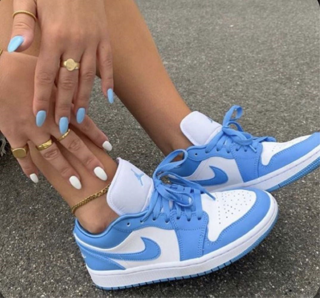 Sky Blue Custom Air Jordan 1 Low