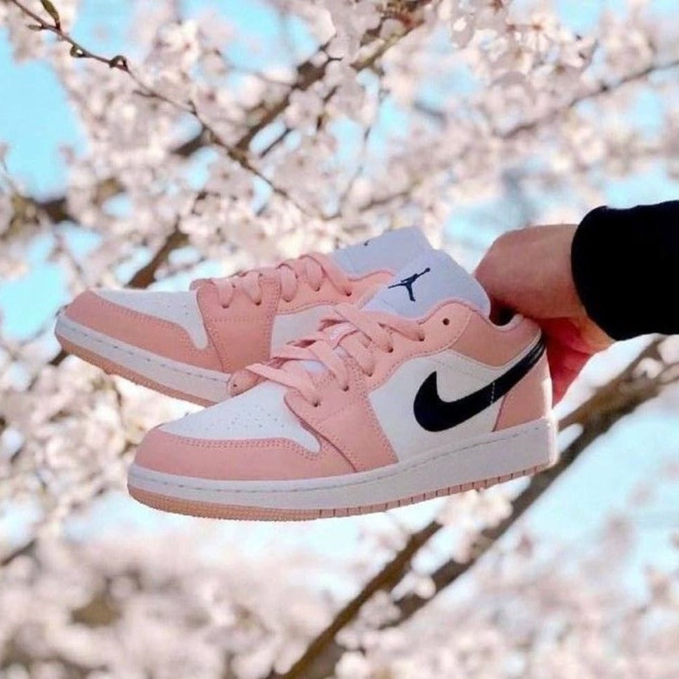 Cherry Pink Custom Sneakers Air Jordan 1 Low