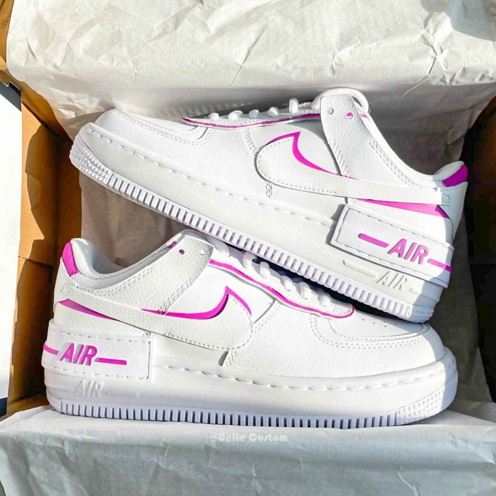 Pink Shadow Custom Sneakers Air Force 1