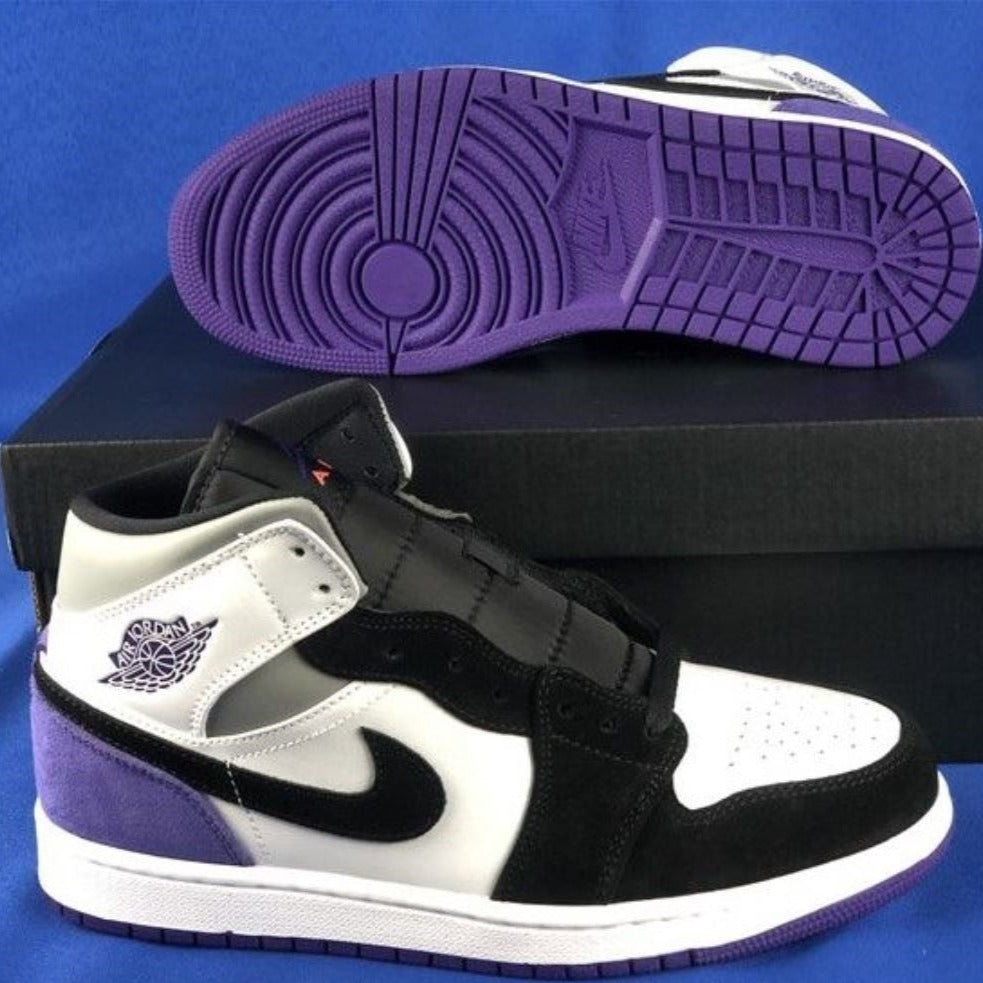 Purple Black Sneakers Custom Air Jordan 1