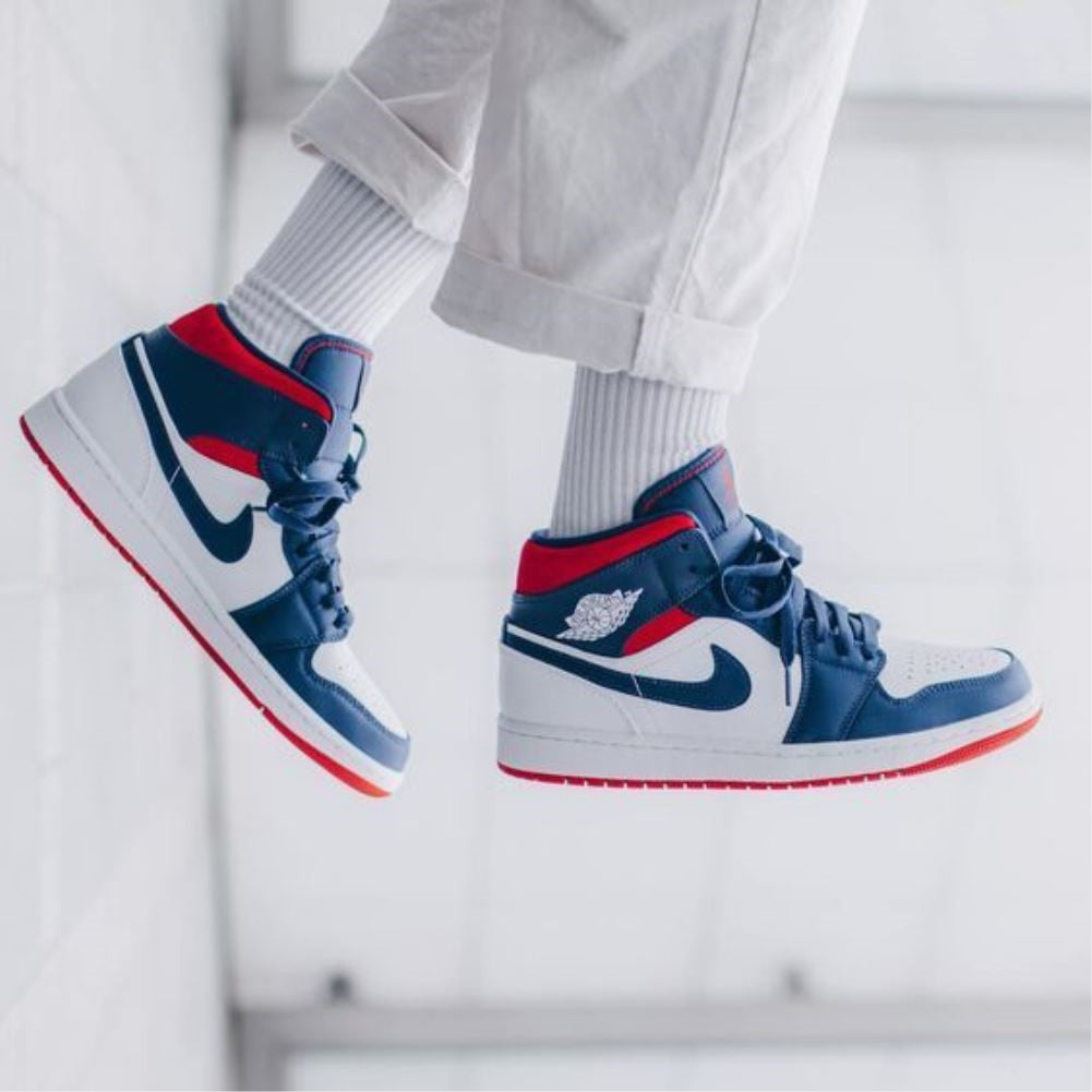 Blue White Custom Sneakers Air Jordan 1