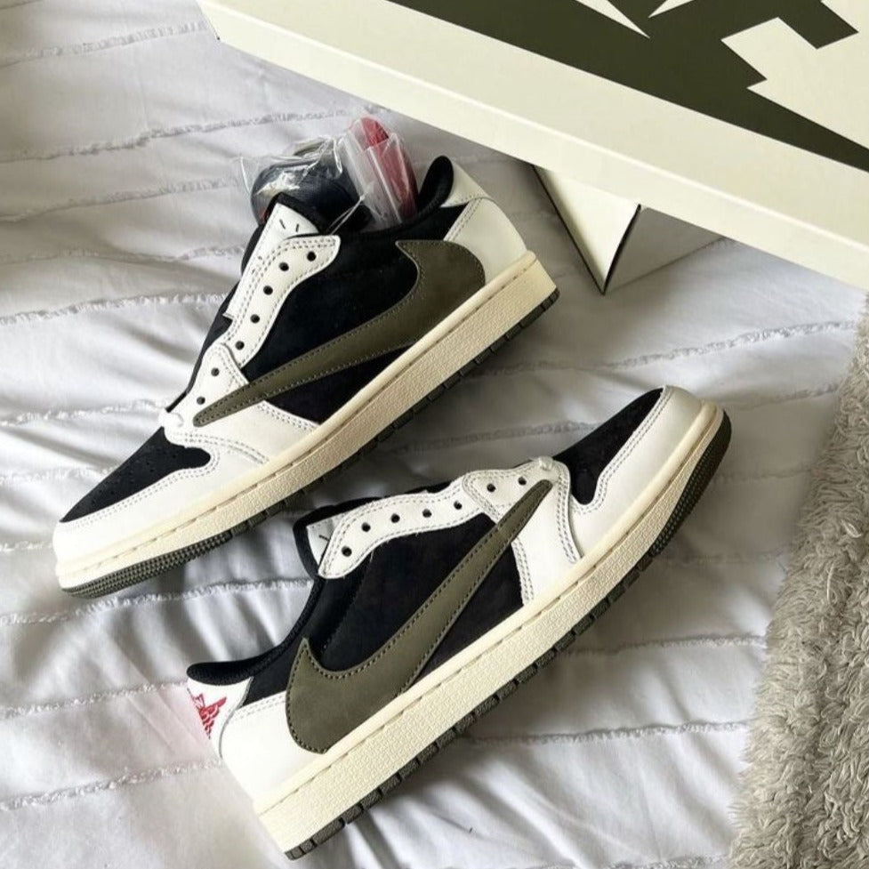 Travis Scott Olive Sneakers Custom Air Jordan 1