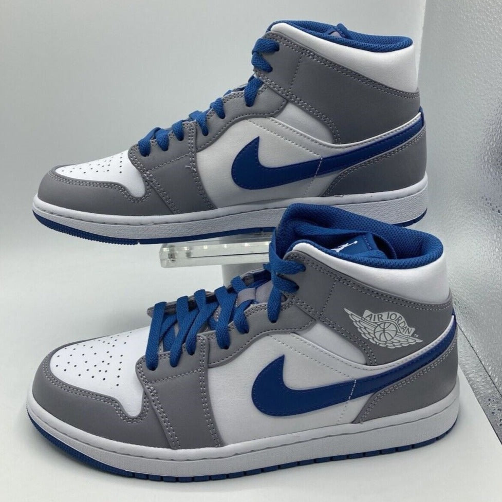 Grey Blue Custom Sneakers Air Jordan 1