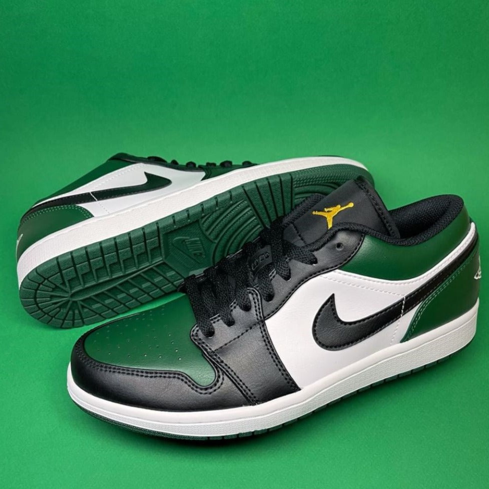 Dark Green Custom Sneakers Air Jordan 1 Low