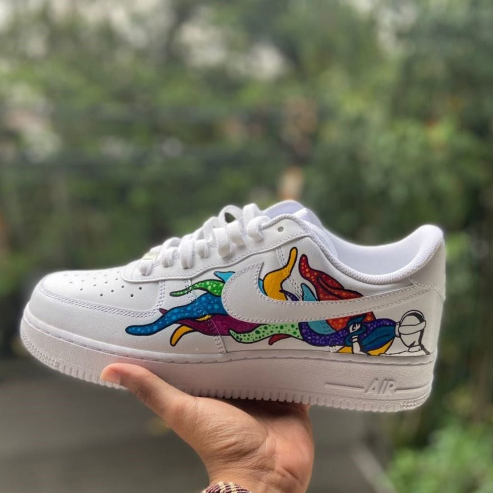 Colorful Seaweed Custom Sneakers Air Force 1