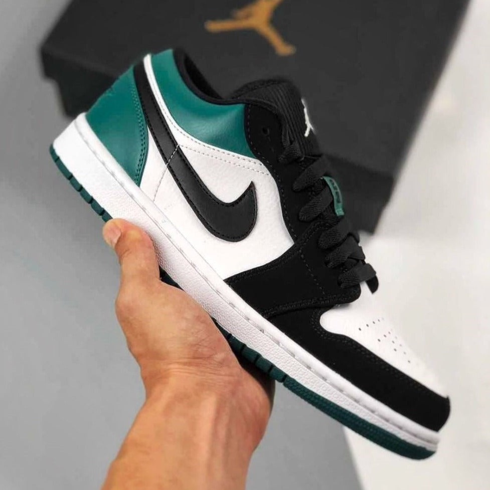 Black Green Custom Sneakers Air Jordan 1