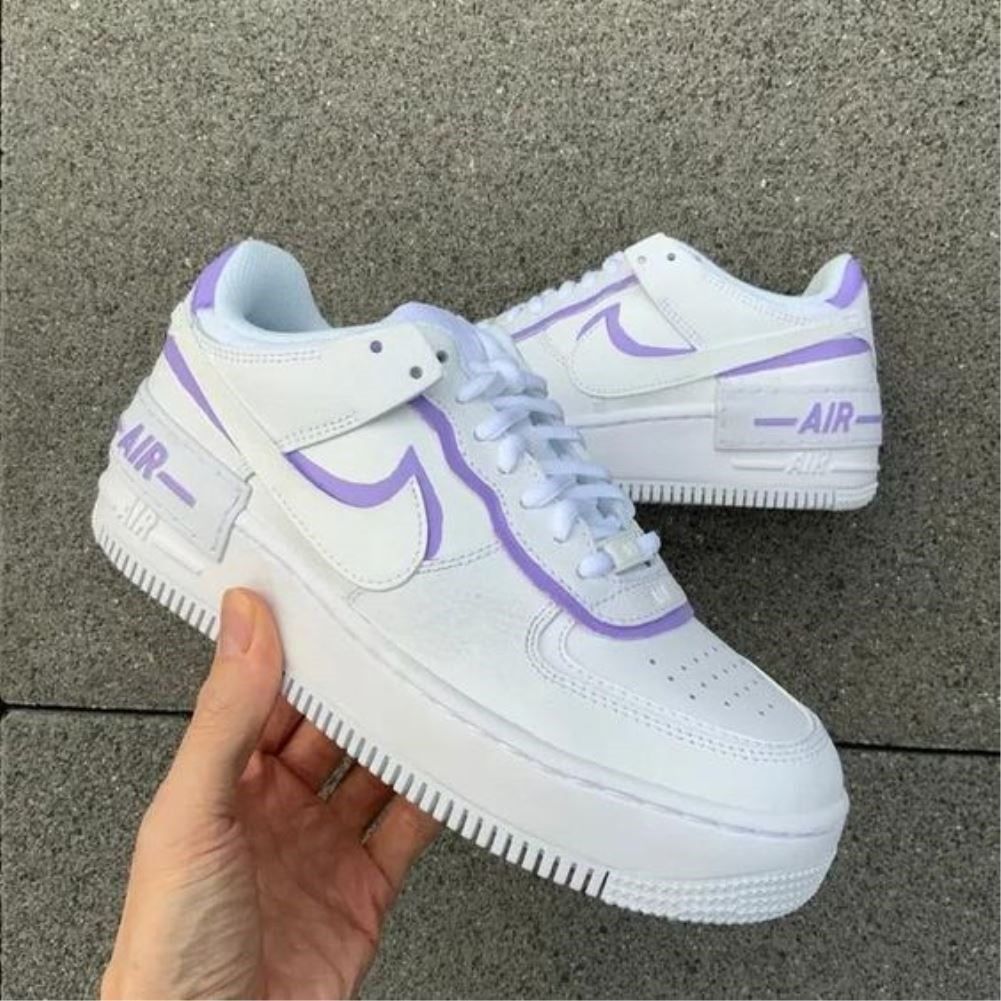 Purple Shadow Custom Sneakers Air Force 1