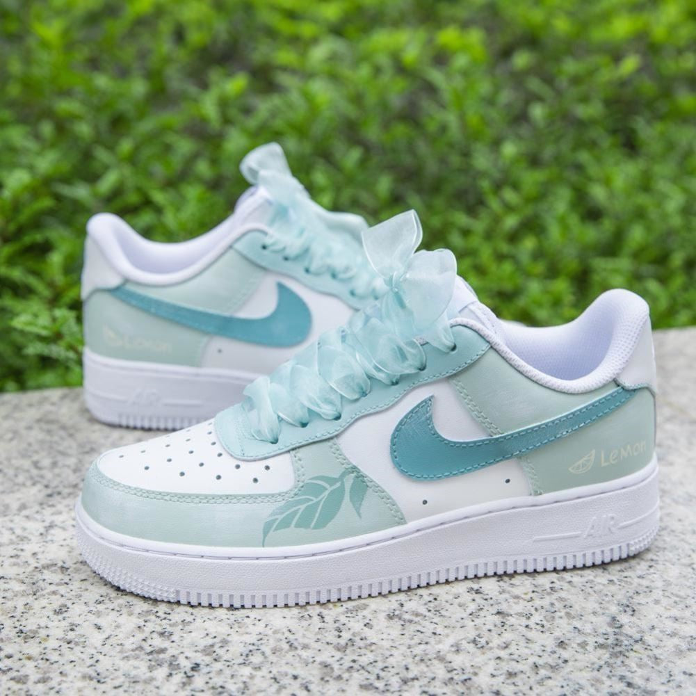 Lemon Green Custom Sneakers Air Force 1