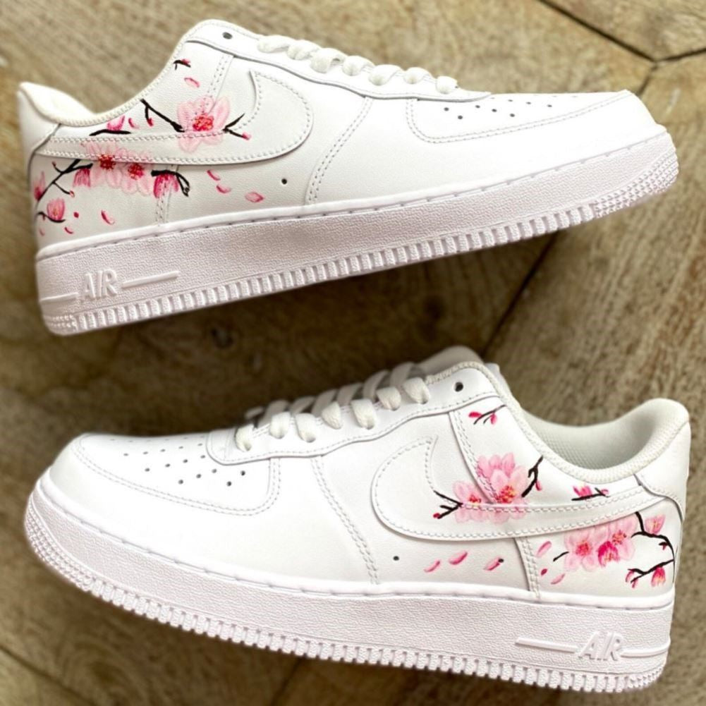 Pink Blossom Custom Sneakers Air Force 1