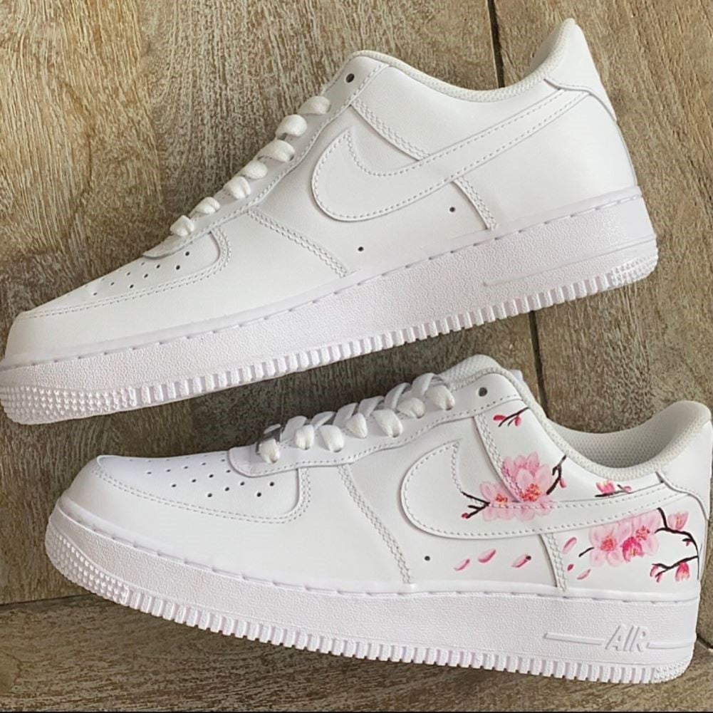 Pink Blossom Custom Sneakers Air Force 1