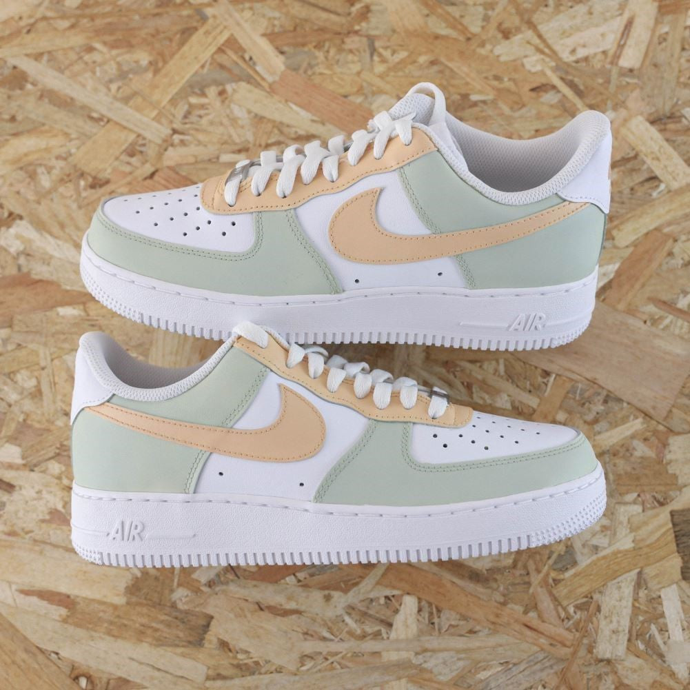 Green Beige Custom Sneakers Air Force 1