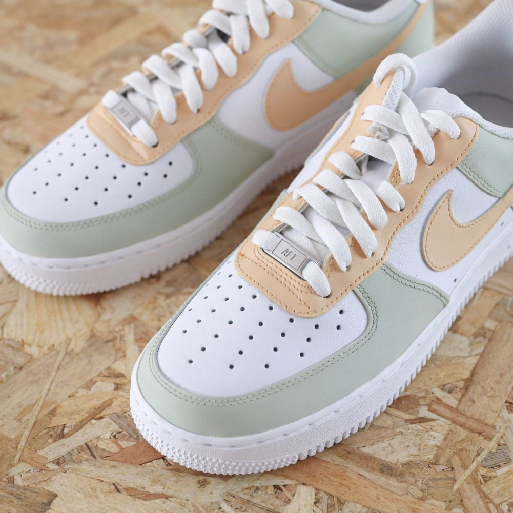 Green Beige Custom Sneakers Air Force 1