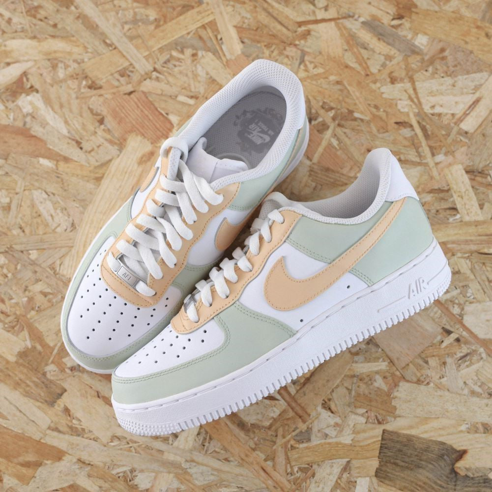 Green Beige Custom Sneakers Air Force 1