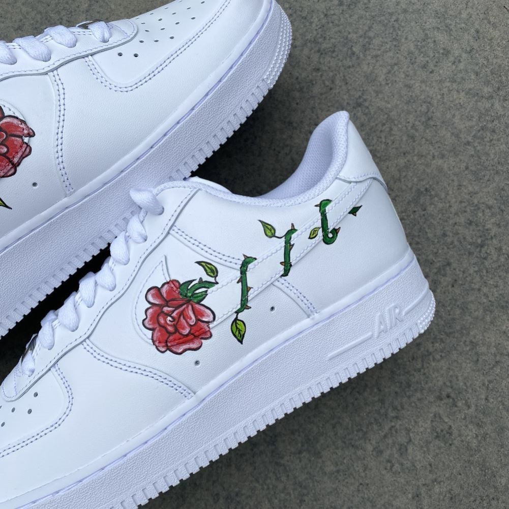 Pink Rose Custom Sneakers Air Force 1