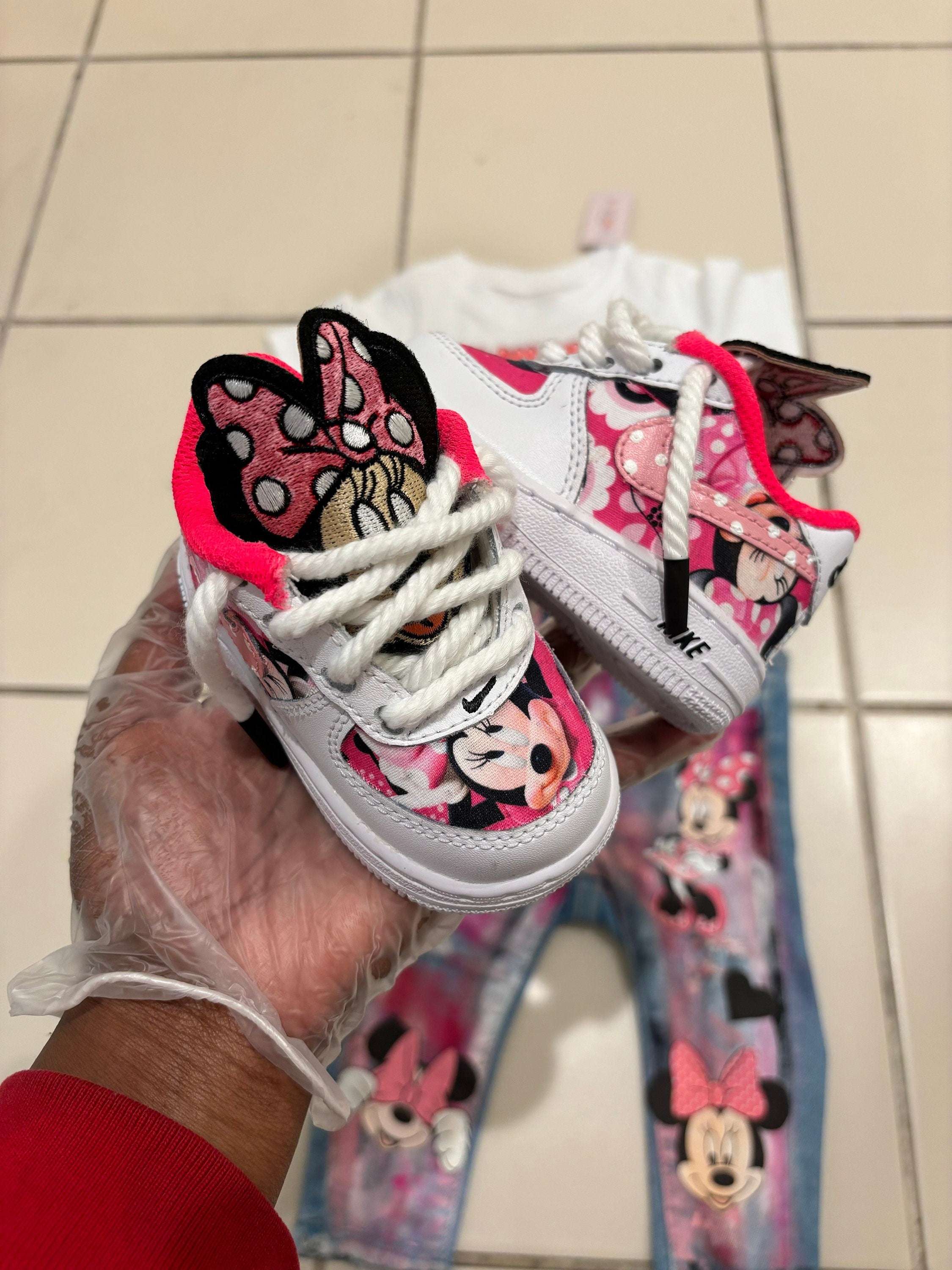 Pink Cartoon Custom Sneakers Air Force 1