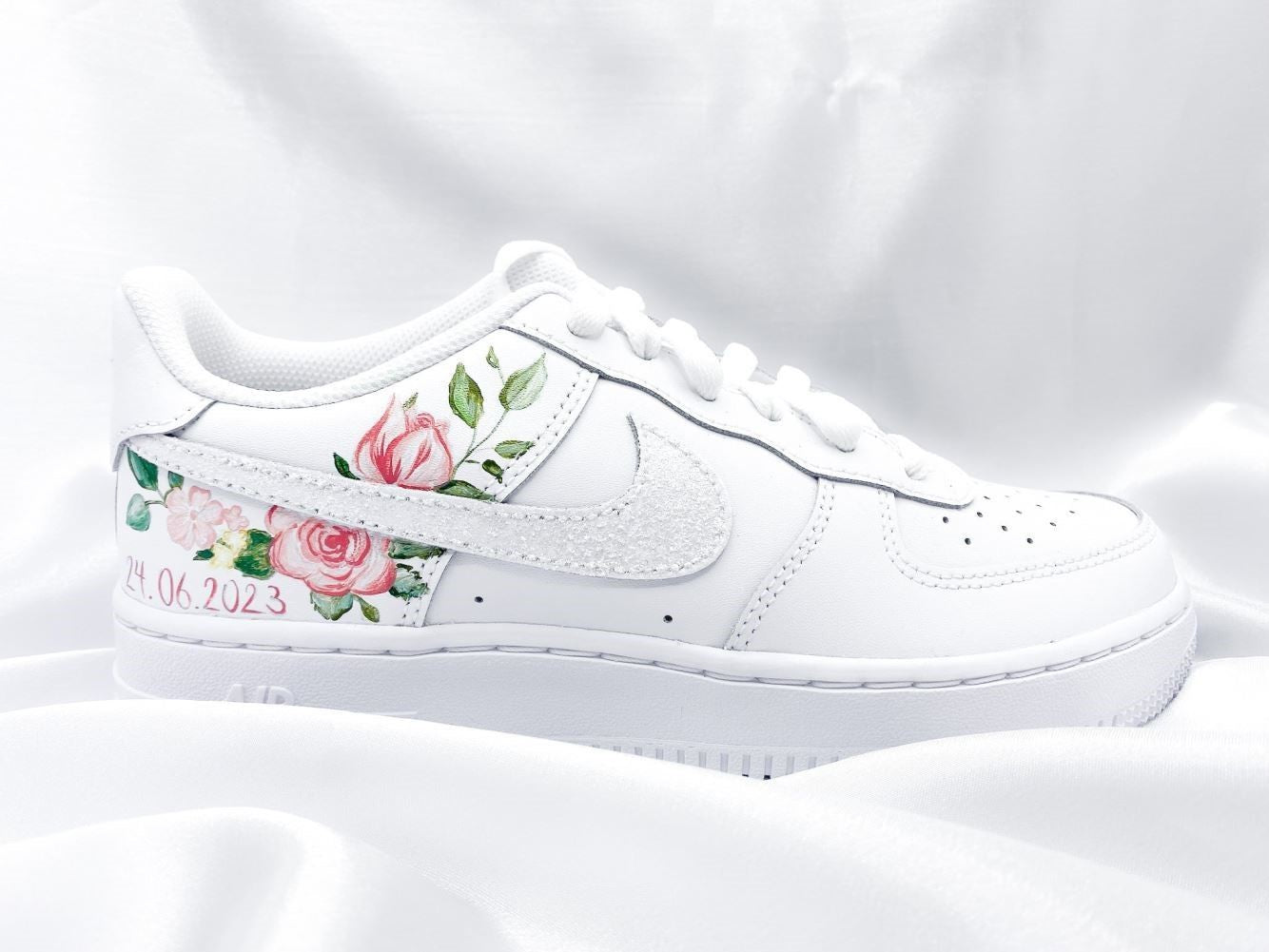 Pink Rose Custom Sneakers Air Force 1