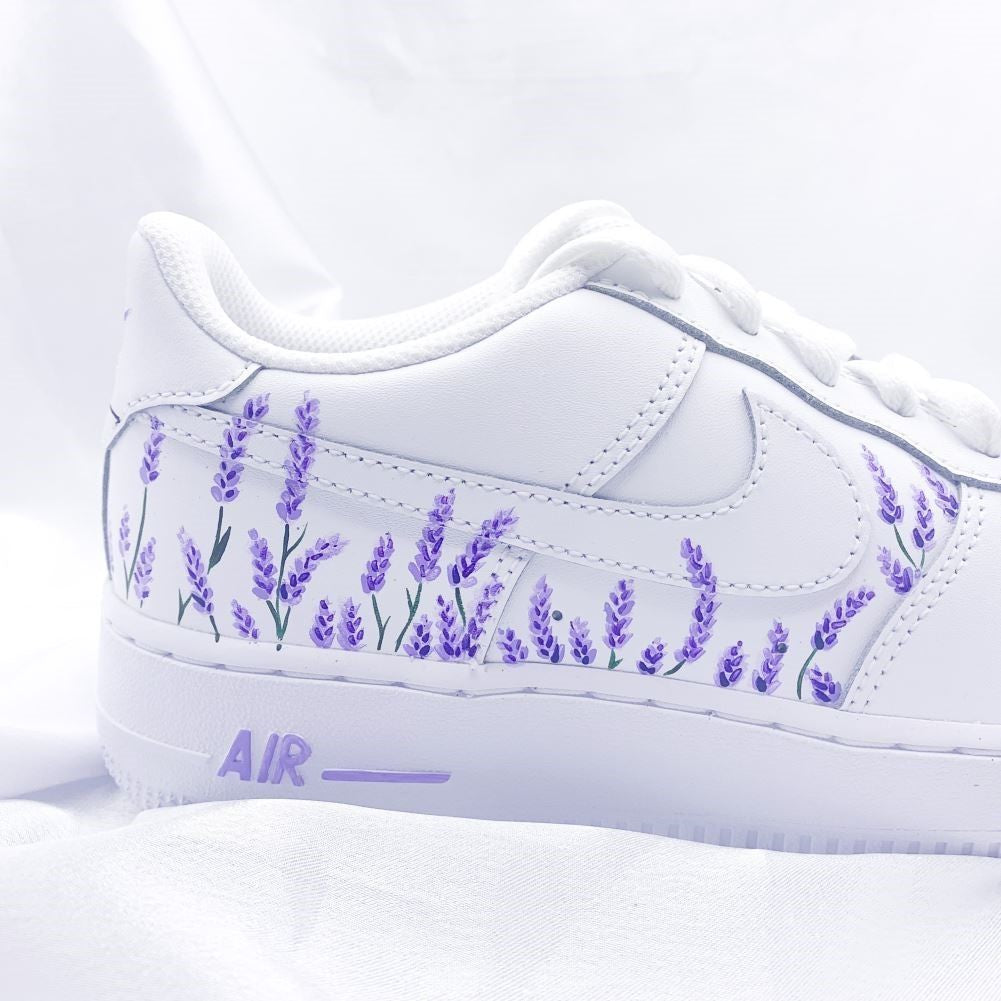 Purple Lavender Custom Sneakers Air Force 1