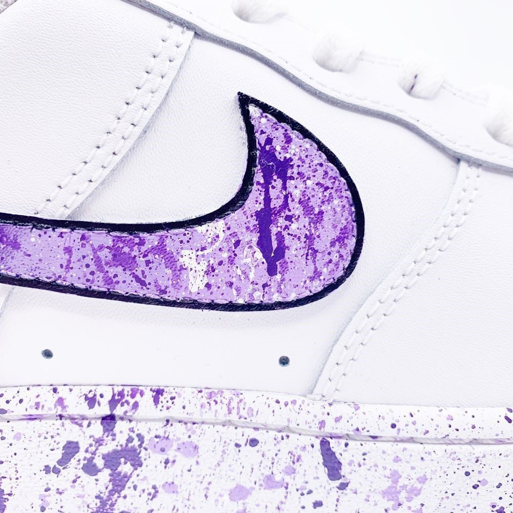 Purple Splash Custom Sneakers Air Force 1