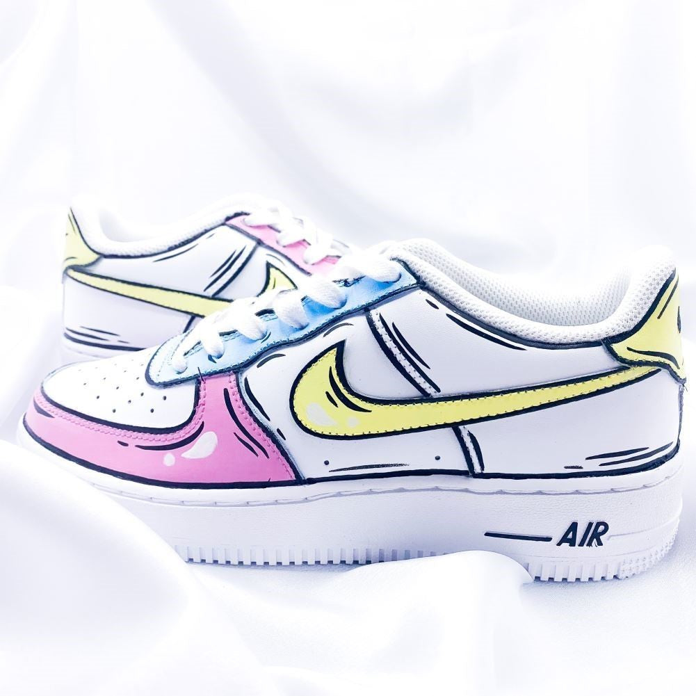 Pastel Cartoon Custom Sneakers Air Force 1