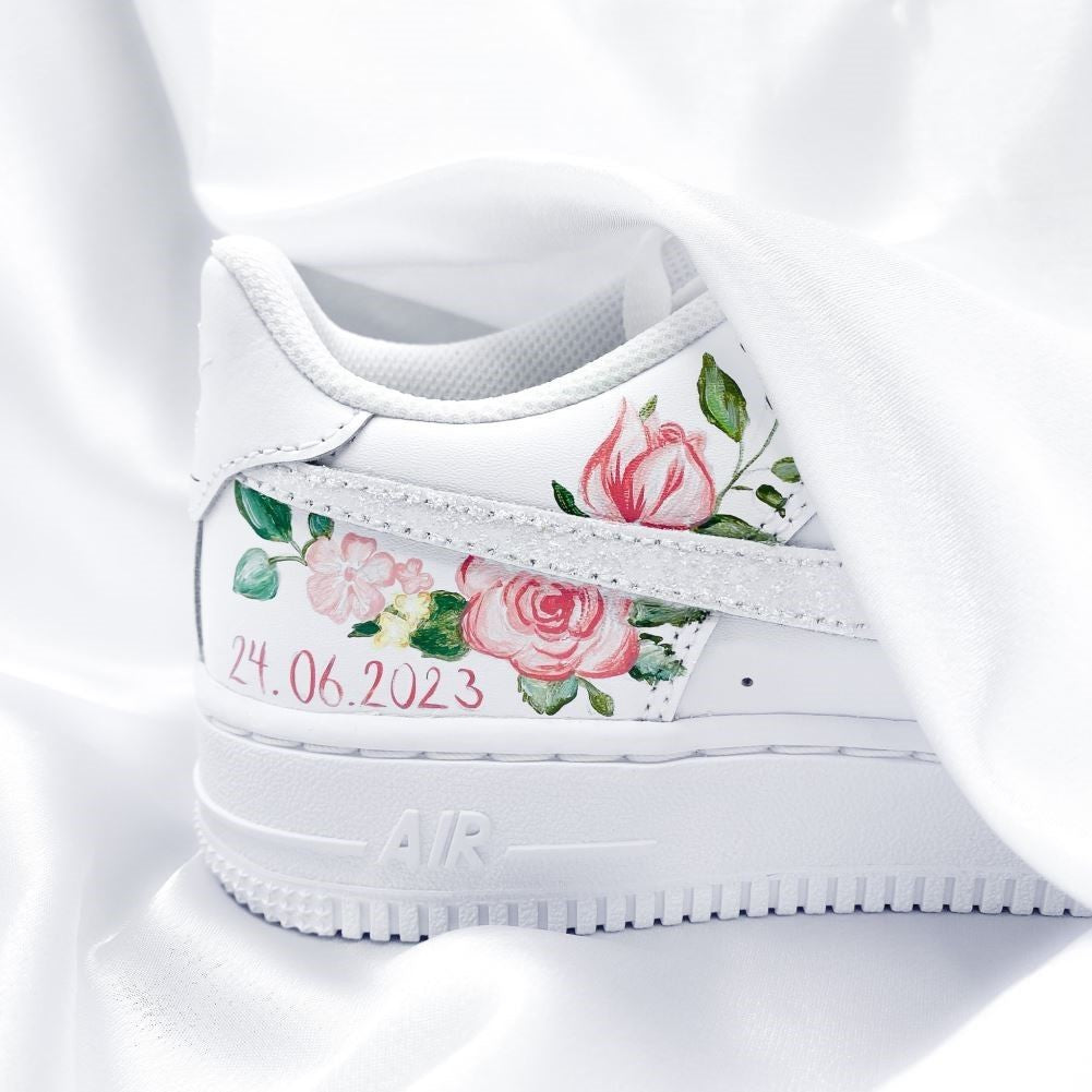 Pink Rose Custom Sneakers Air Force 1