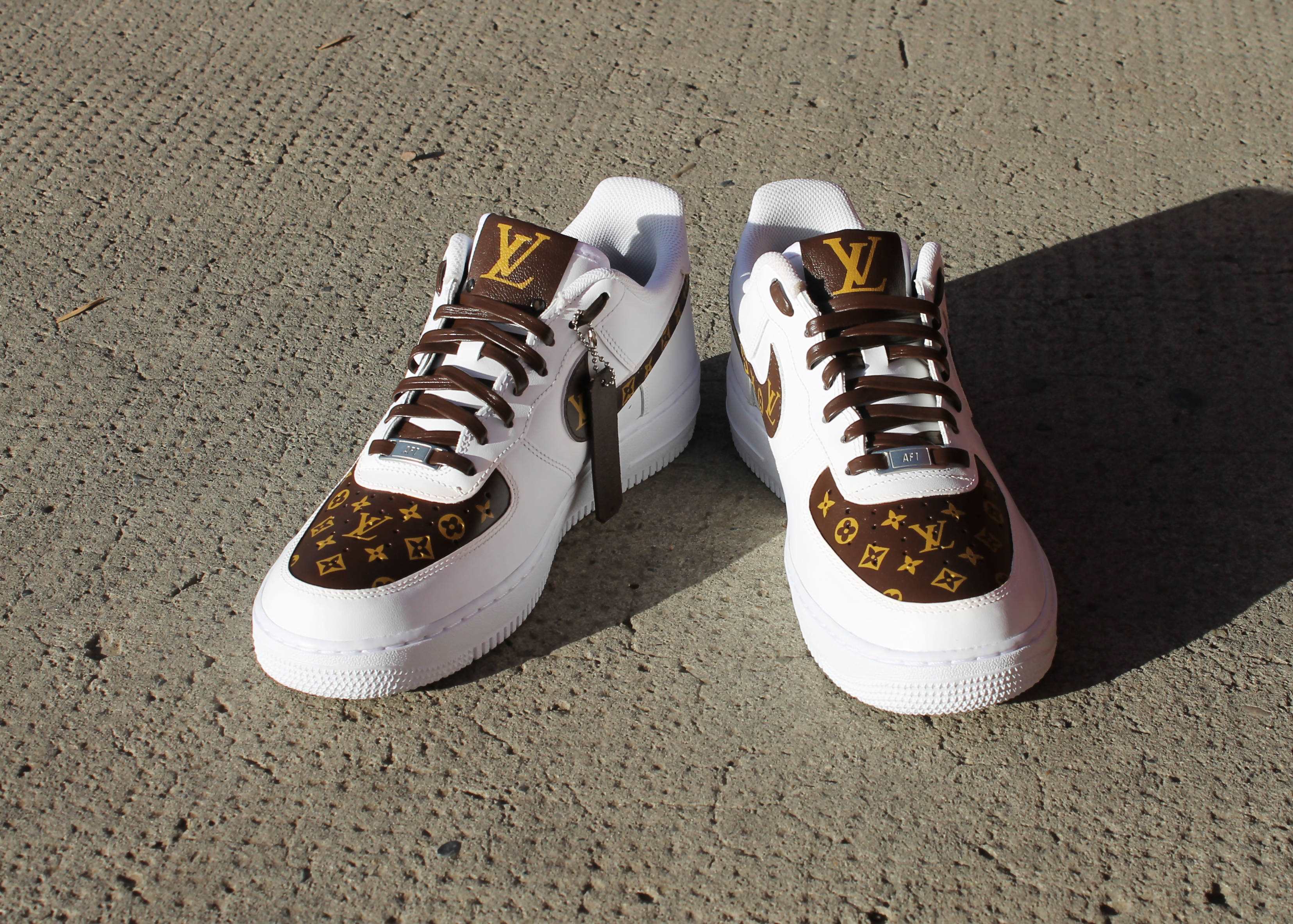 REAL COLOR LV Custom Sneakers Air Force 1