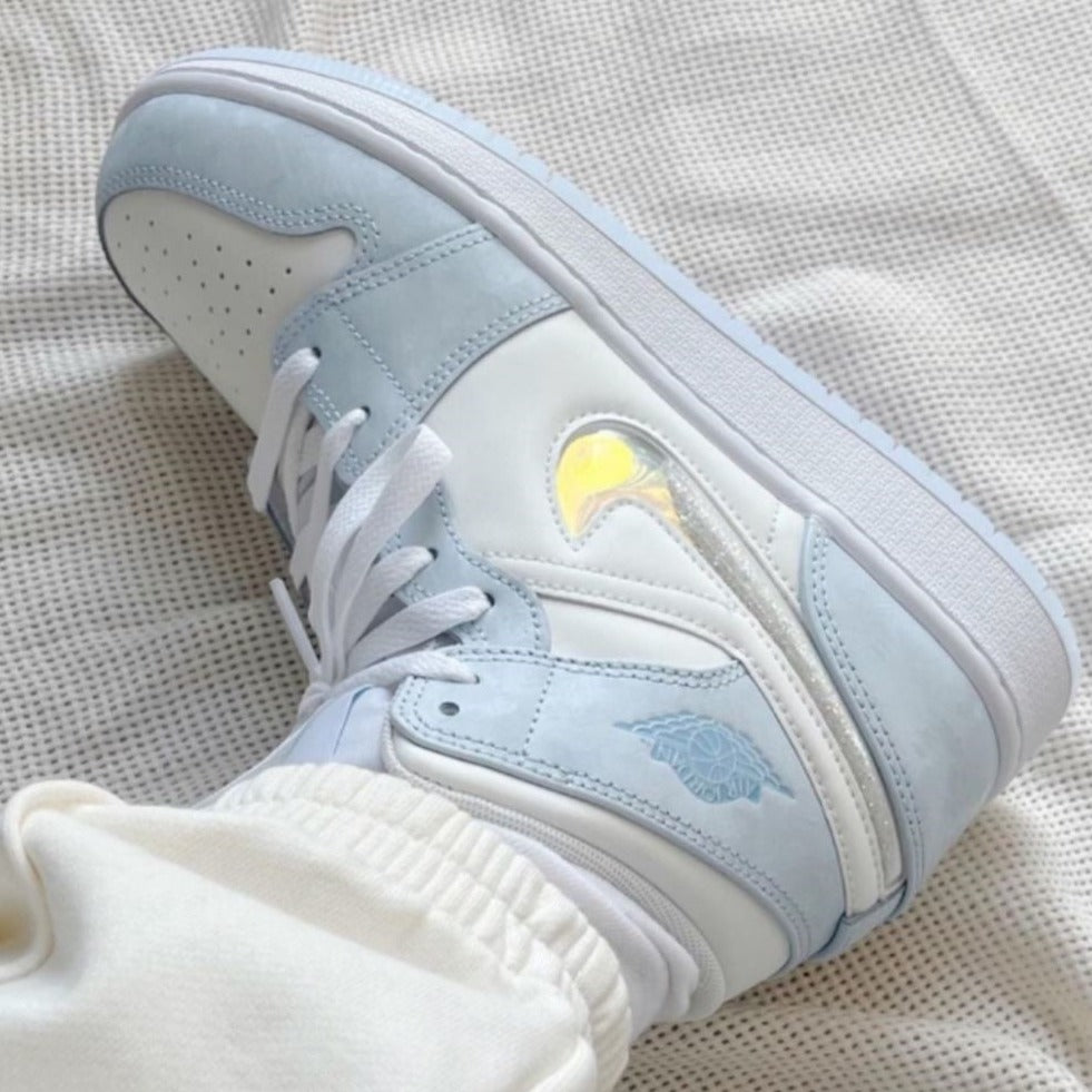 Baby Blue Chill Sneakers Custom Air Jordan 1