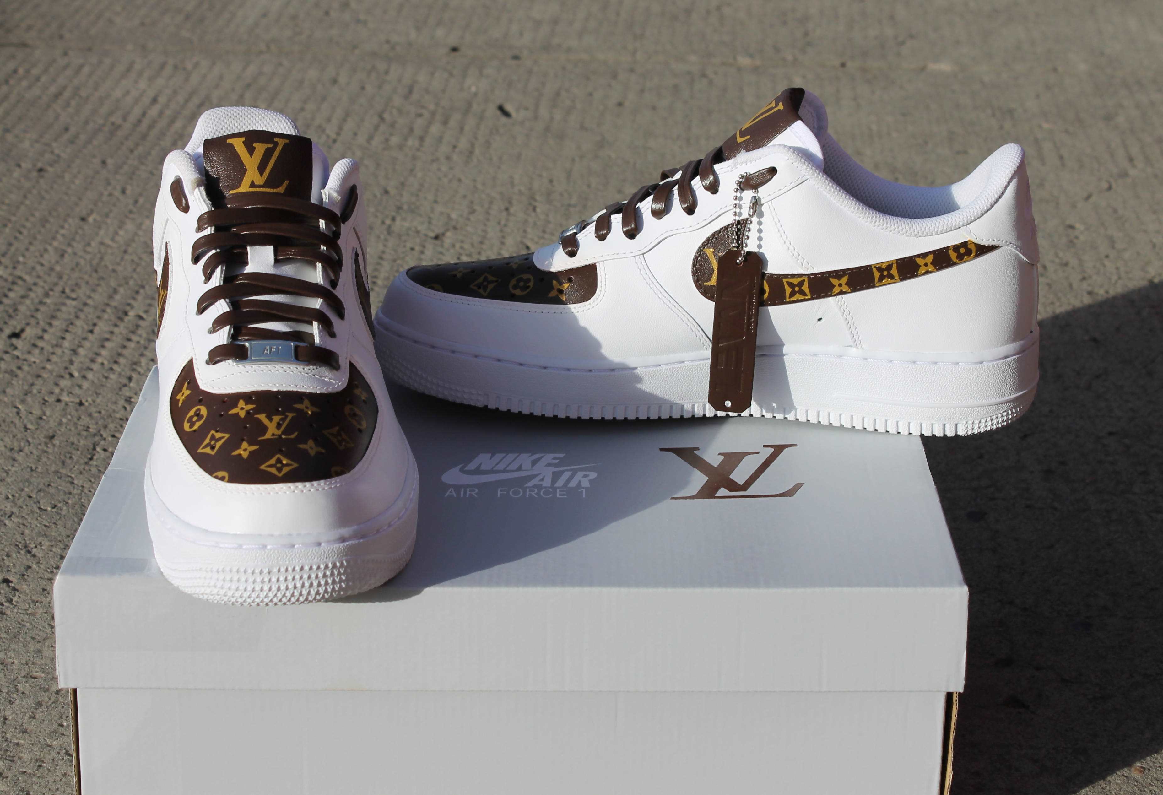 REAL COLOR LV Custom Sneakers Air Force 1