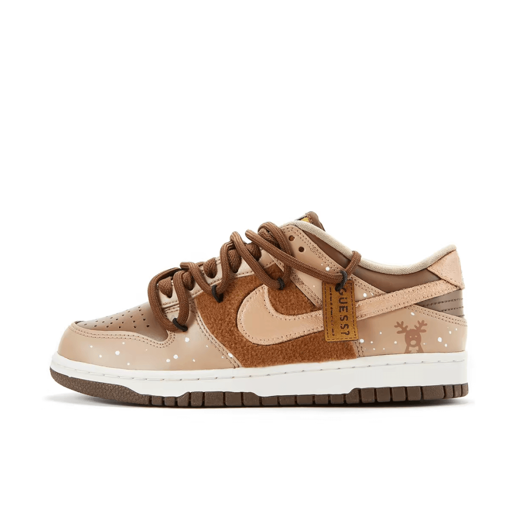 Christmas Gift Xmas Custom Dunk Khaki Elk